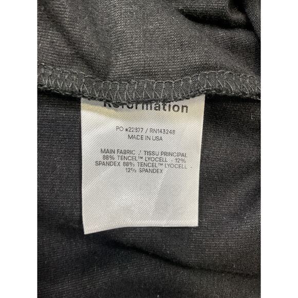 Reformation 'Nila' Black Tencel Lyocell Dress Size M - Picture 4 of 4